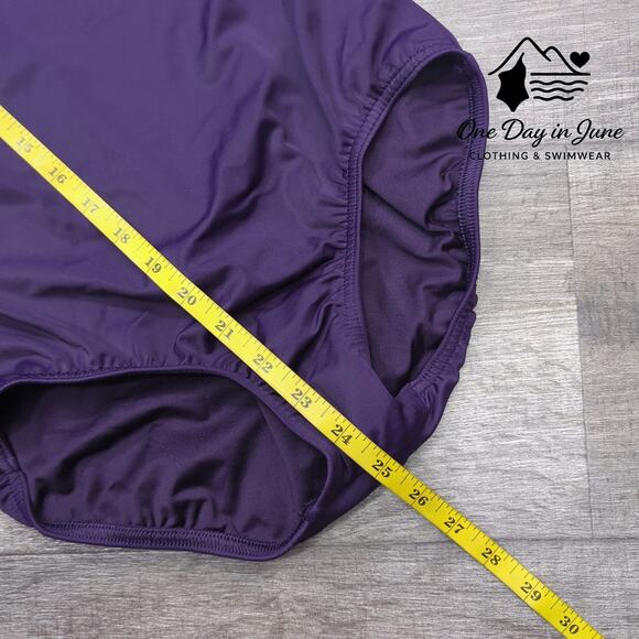 Land's End Square Neck One Piece Swimsuit Size 6 - Picture 6 of 7